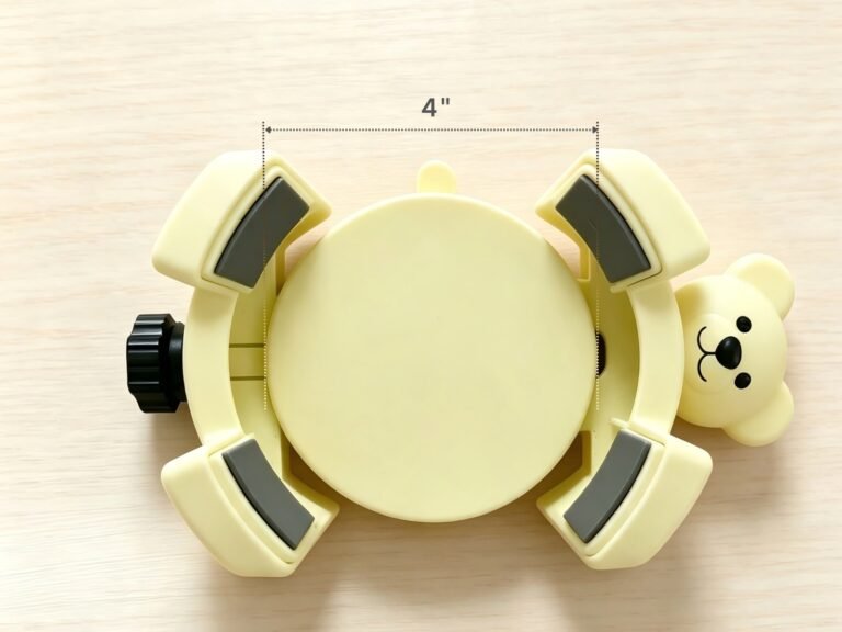 Top view of the Dymmoy self-feeding bowl clamp
